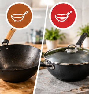 BRA Premiere Wok 28 cm frente a Tefal Comfort Max: mejor wok para inducción